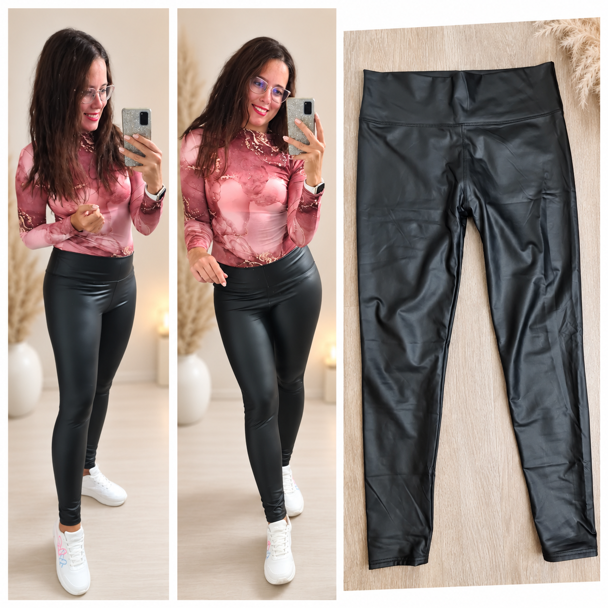 Obrázek Koženkové zateplené leginy
